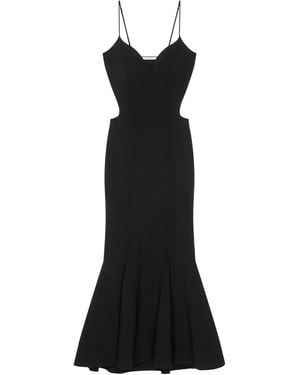 Givenchy Cut-Out Kick-Back Maxi Dress - Black