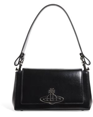 Vivienne Westwood Medium Leather Hazel Top-Handle Bag - Black