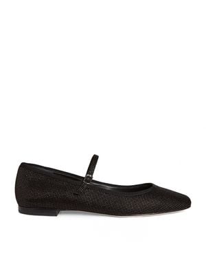 PAIGE Embellished Jolie Ballet Flats - Black