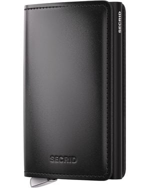 Secrid Leather Slimwallet - Grey
