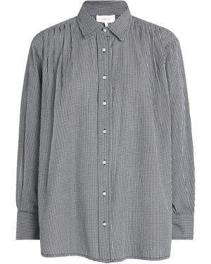 The Great Cotton Gingham The Society Top - Gray