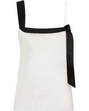 Tom Ford Silk Tuxedo Band Cami Top - Black