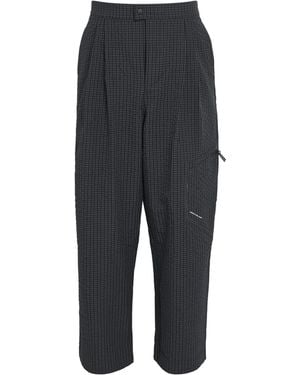About Blank Technical Pleated Trousers - Black