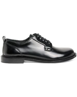 Ami Paris Leather Anatomical Derby Shoes - Black