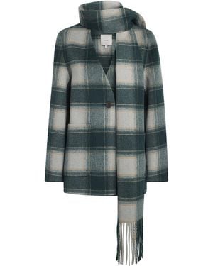 Varley Wool-Blend Alderton Scarf Coat - Green