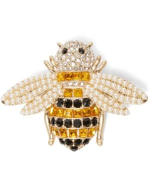 Weekend by Maxmara Embellished Bee Brooch - Metallic