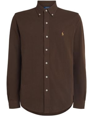 Ralph Lauren Cotton Featherweight Mesh Shirt - Brown