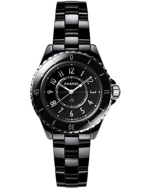 CHANEL Ceramic And Steel J12 Watch - Black