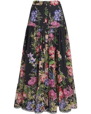 Charo Ruiz Floral Ann Maxi Skirt - Multicolor