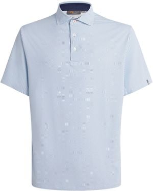 Kjus Printed Golfer Polo Shirt - Blue