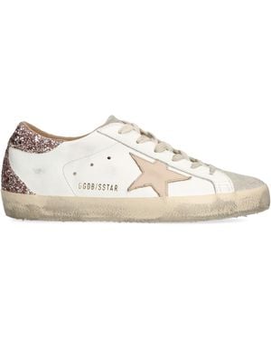 Golden Goose Leather Super-Star Trainers - White