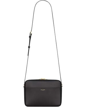 Saint Laurent Small Leather Camera Bag - White