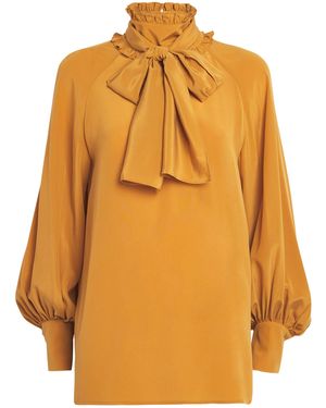 Weekend by Maxmara X Giuliva Heritage Silk Blouse - Orange