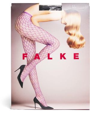 FALKE Fluid Fusion Net Tights - Pink