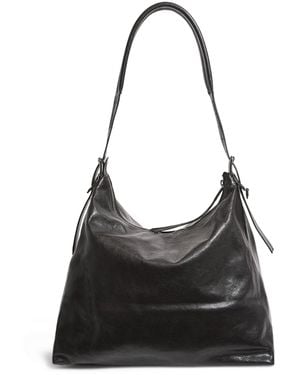 Lemaire Calfskin Belted Tote Bag - Black