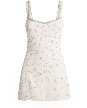 Clio Peppiatt Bridal Crystal Mini Dress - White