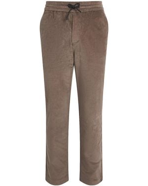 Sease Cotton-Blend Corduroy Drawstring Pants - Brown