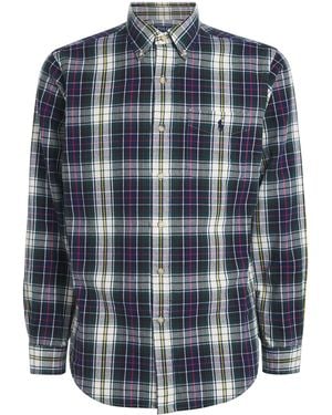 Polo Ralph Lauren Cotton Check Oxford Shirt - Blue