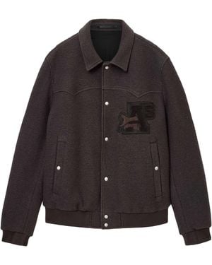 AllSaints Wool Royce Bomber Jacket - Black