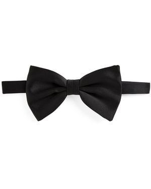 Brioni Pre-Tied Silk Bow Tie - Black