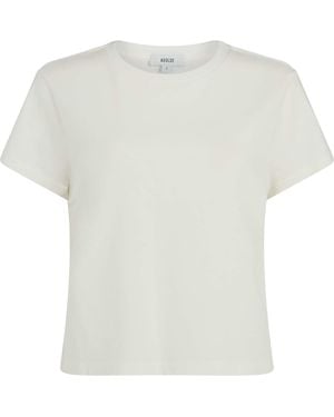 Agolde Organic Cotton Adine Shrunken T-Shirt - White