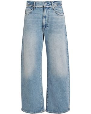 PAIGE Arellia High-Rise Barrel-Leg Jeans - Blue