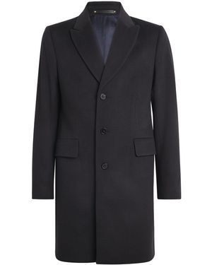 Paul Smith Wool-Cashmere Overcoat - Blue