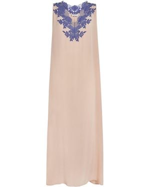 Bocan Lace-Trim Slip Dress - Pink