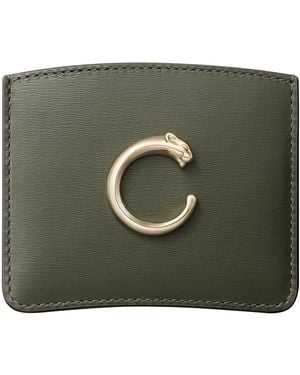 Cartier Panthère C De Card Holder - Green