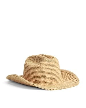 Lack of Color Raffia Cowboy Hat - Natural