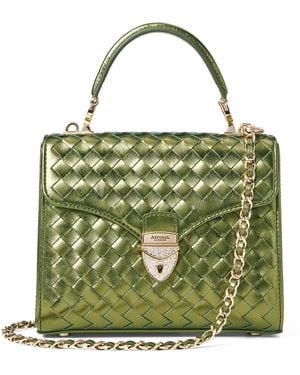 Aspinal of London Midi Mayfair Top-Handle Bag - Green