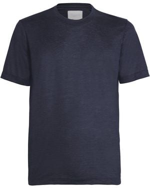Marco Pescarolo Cotton Half-Sleeve T-Shirt - Blue