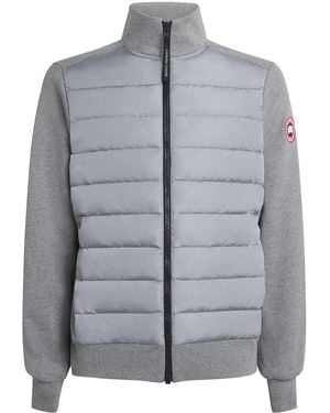 Canada Goose Down Hybridge Huron Zip-Up Sweatshirt - Gray