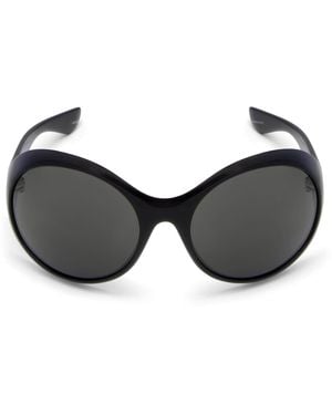 McQueen Round Kate Sunglasses - Black