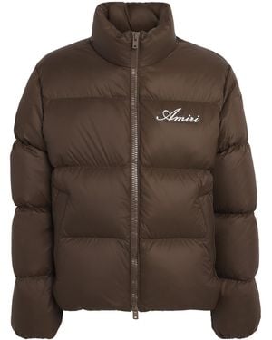 Amiri Down Bones Puffer Jacket - Brown