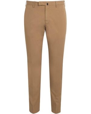 Slowear Cotton Royal Batavia Slim Chinos - Natural