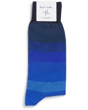 Paul Smith Organic Cotton Livio Ombré Socks - Blue