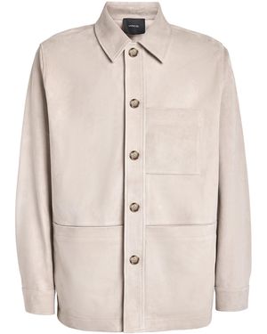 Vince Suede Chore Jacket - Natural