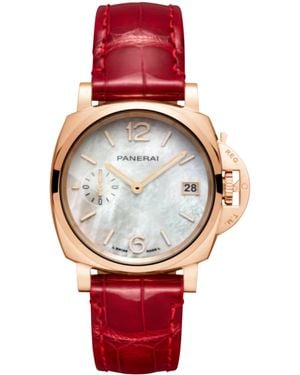 Panerai Rose Luminor Due Watch - Red