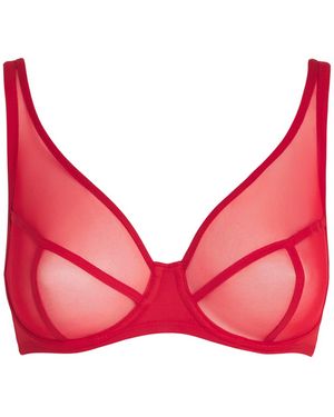 Maison Lejaby Nufit Panelled Bra - Red