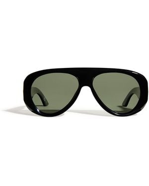 Le Specs Dream Boat Aviator Sunglasses - Black
