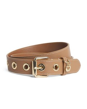 Maje Leather Miss M Belt - Brown