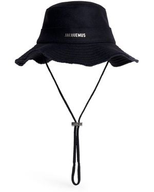 Jacquemus Artichaut Logo Bucket Hat - Black