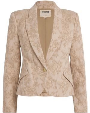 L'Agence Cotton Twill Jennah Blazer - Natural