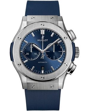 Hublot Titanium Classic Fusion Chronograph Watch - Blue