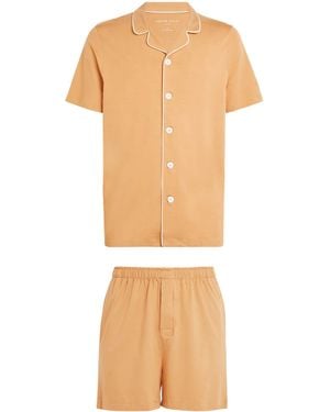 Derek Rose Micro Modal Short Basel Pyjama Set - White