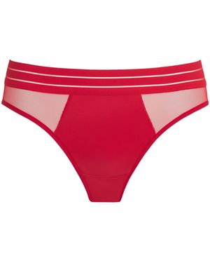 Maison Lejaby Panelled Nufit Briefs - Red