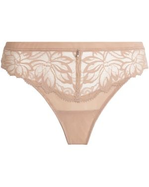 Wacoal Lace-Trim Abéllia Tanga - Natural