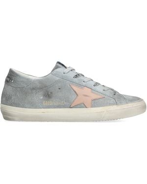 Golden Goose Suede Super Star Trainers - Grey