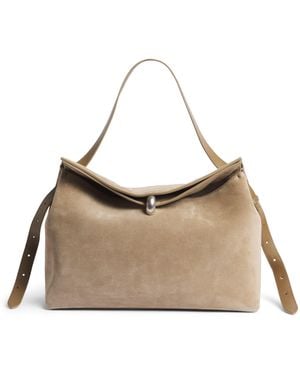 Jacquemus Leather Le Valerio Messenger Bag - Natural